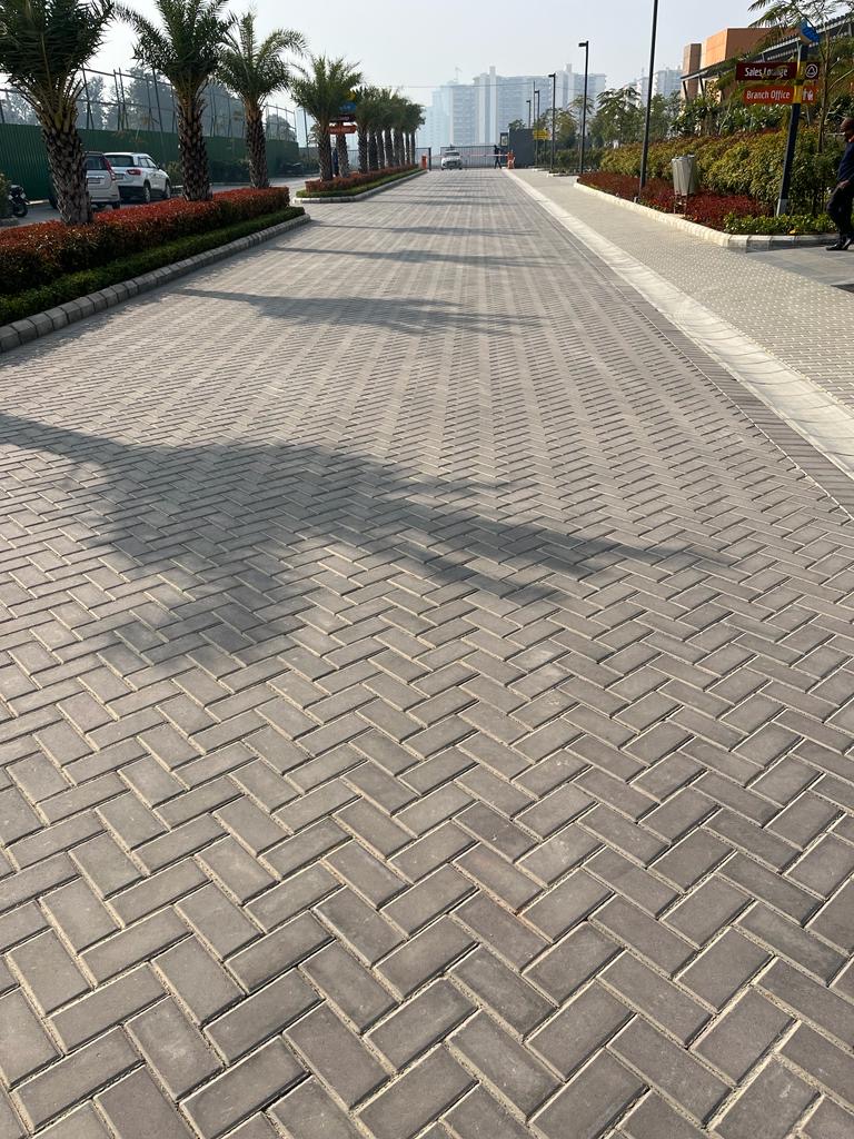 Herringbone Courtyard